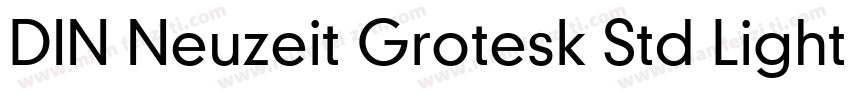 DIN Neuzeit Grotesk Std Light Regul字体转换